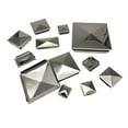 thumbnail image 2 of Cap Hat Square Post Cap Stainless Steel To Steel Galvanized Cover Pyramid Shape Cap Home Garden Decoration, 2 of 9