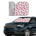 thumbnail image 4 of Bingfone Lilies Flowers Car Windshield Sun Shade Protector Keep Your Vehicle Cool Sun Shield Visor Cover Foldable for Car Truck SUV-Small, 4 of 8