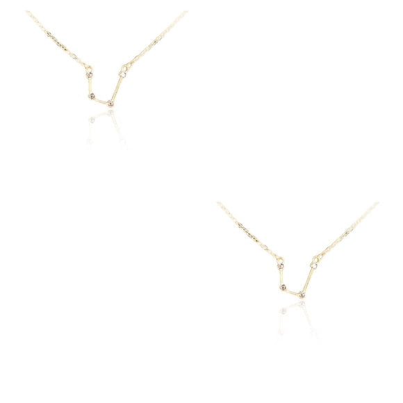 Collar de Amistad Rhinestone Qarigey Oro