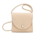 thumbnail image 1 of Bolso cruzado para mujer, bolso de hombro, bolso de compras elegante y moderno, bolso tejido portátil, bolso de playa para ta, primavera, trabajo Beige, 1 of 8