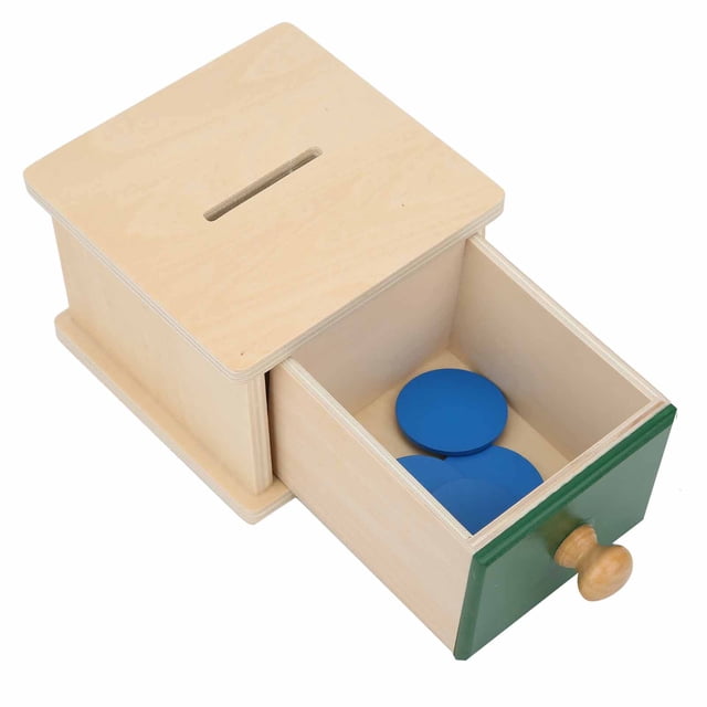 Diversión Educativa de Madera de Tres Colores Juguete, Caja de Bolas de Madera Infantil, Caja de Bola de Madera para Bebés, Niños para Niños