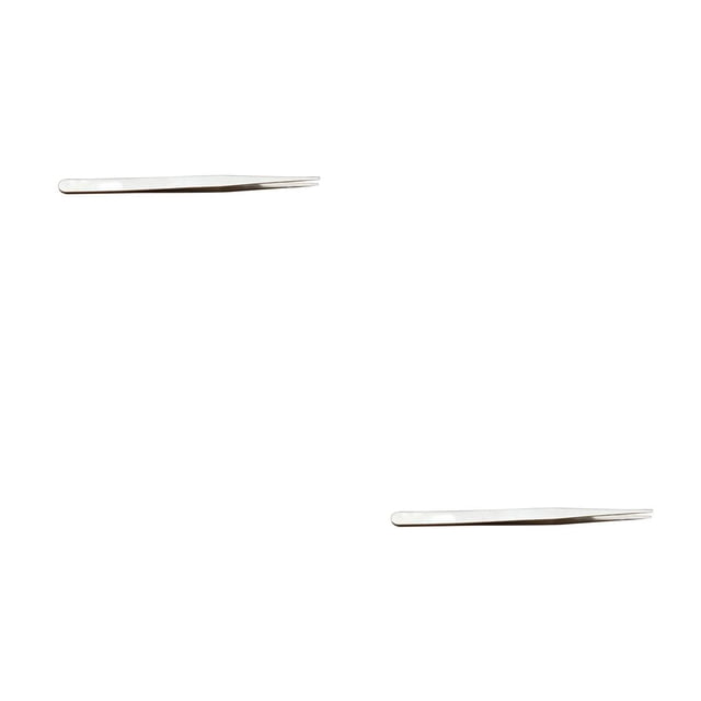 Seitruly Pinzas para pestañas de acero inoxidable, punta antiestática de alta precisión, pinza para cejas, suministros para pestañas para once 2piezas