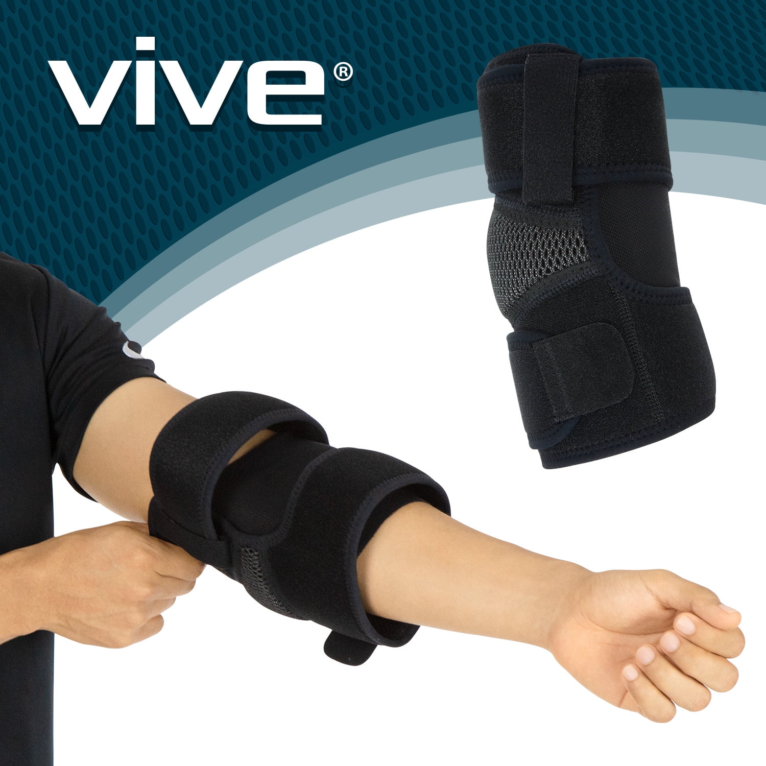 Vive Elbow Brace Tennis Compression Sleeve Wrap for Golfers