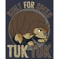 thumbnail image 2 of Women's Raya and the Last Dragon Tuk Tuk Built for Speed  Graphic Tee Navy Blue X Large, 2 of 5