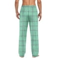 thumbnail image 6 of purcolt Mens Pajama Pants Soft Pjs Plaid Sleep Pants Lounge Bottoms with Pockets & Elastic Waist Sleepwear for Men, 6 of 9