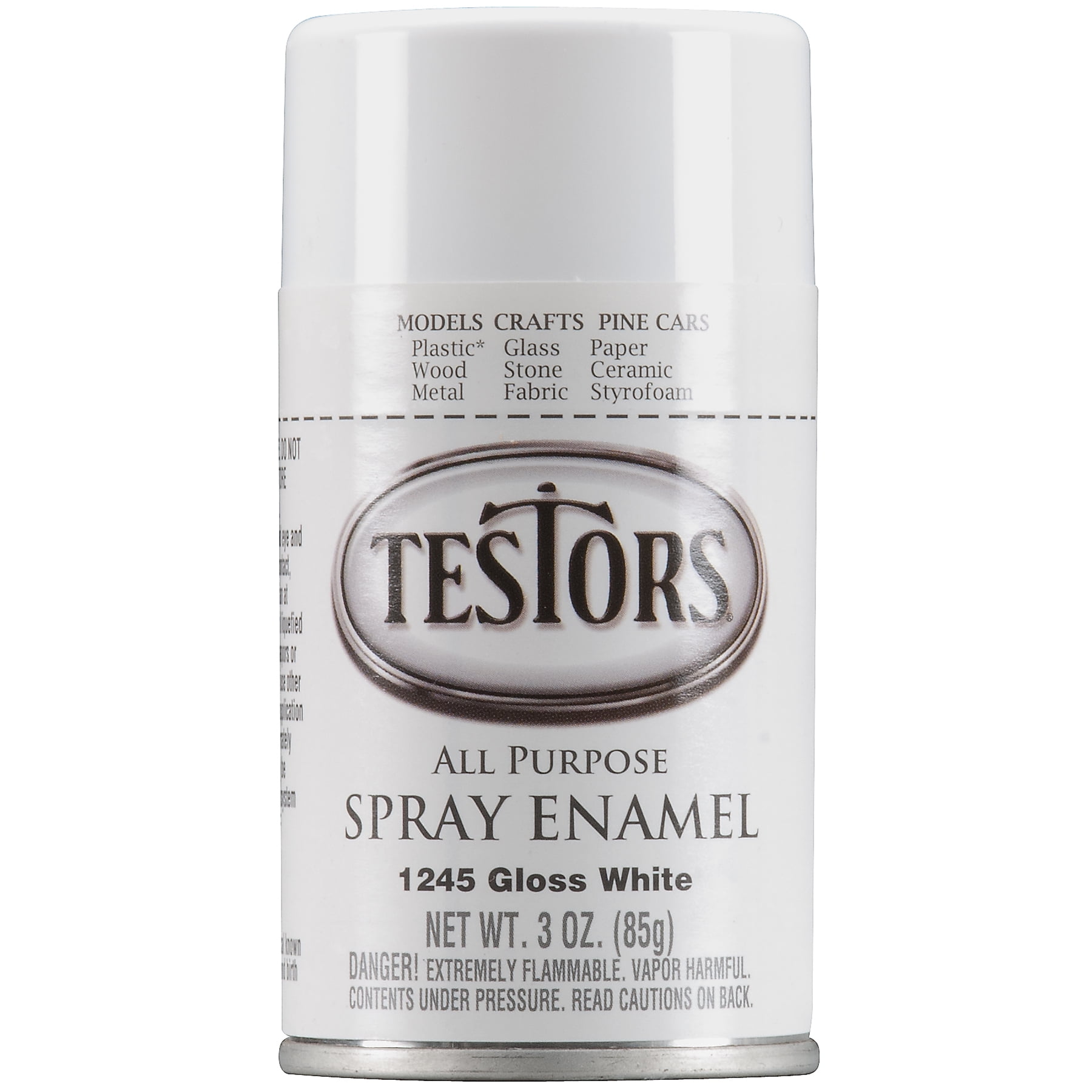 Testors Spray Paint, White, 3 oz