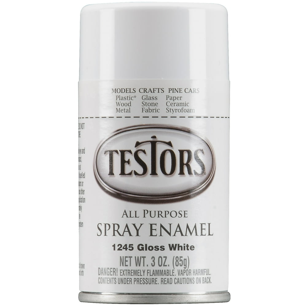 Testors Spray Paint, White, 3 oz