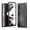 Black, variant on MonsDirect for 7.6 inch Samsung Galaxy Z Fold 3 5G 2021 Case, Mechainical Gear Clear Plating Frame Hard PC Back Shell With Screen Protector, Slim Folding Hinge Protection for Galaxy Z Fold 3, Pink