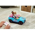 thumbnail image 4 of Hot Wheels Barbie RC SUV & Stickers, Battery-Powered Toy Truck, Fits 2 Barbie Dolls, 4 of 6