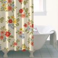 thumbnail image 4 of Pioneer Flower Floral Print Pattern Shower Curtain 36"x72", Bathroom Decorative Shower Curtain Set with 12 Hooks, Waterproof Washable, 4 of 6