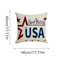 Silk Pillowcases New Independence Day Linen Printed Pillow Cover With