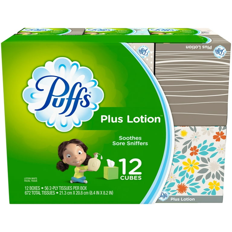 Puffs Plus Lotion Facial Tissue (56-Count) - Power Townsend Company