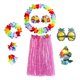 thumbnail image 2 of Qarigey 8 Uds fiesta hawaiana conjunto de baile Hula guirnalda de flores hawaianas de playa muñequera gafas de sol de piña pinza para el pelo Prendas para la parte inferior del cuerpo No.1 Qarigey AP007797-01, 2 of 3