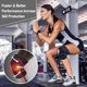 thumbnail image 5 of CHAO Azul, Rodillera Deportiva 2 Paquetes, Soporte Ajustable para Rodilla y Ligamentos con Estabilizadores Laterales y Almohadillas de Gel para Correr, Entrenar, Baloncesto, Voleibol, Correr, Fútbol,, 5 of 5