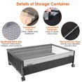 thumbnail image 6 of 2Pcs Bedroom Under Bed Storage Containers with 360° Rotatable Wheels Clear Window, Under Bed Storage Drawer w/ Visible Dustproof Cover, 6 of 10