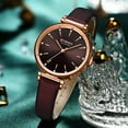 thumbnail image 4 of Curren New Green Watches For Women Luxury Charming Rhinestone Dial Clock Ladies Leather Wristwatches Female Relogios Feminino - Quartz Wristwatches, 4 of 6
