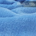 thumbnail image 3 of Howarmer Blue Fuzzy Bed Blanket, Throw Twin Soft Flannel Fleece Blankets, All Season Lightweight Warm Bed Throws, 60 x 80 Inch, 3 of 7