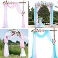 thumbnail image 2 of Wedding Arch Decorations Chiffon Arch Draping for Party Arch Ceremony Stage Reception Ceiling Backdrop, 2 of 9