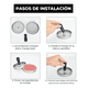 thumbnail image 5 of Juego De Prensa Prensara Hamburguesas Molde Con 150 Papeles Malubero PLATA, 5 of 5