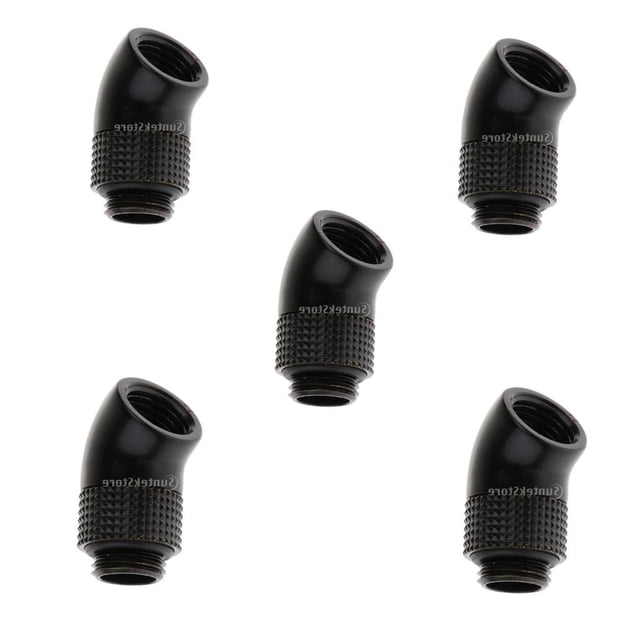 Adaptador Giratorio de con Rosca G1 / 4 de 5 Piezas para perfke Rosca giratoria de enfriamiento por agua