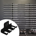 thumbnail image 4 of Soporte de pared para barra de pesas, accesorio para gimnasio en casa, soporte vertical para barra de pesas de alta resistencia para montaje en pared 3 ranuras, 4 of 5