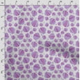 thumbnail image 3 of Soimoi Sea Shell Print, Poly Taffeta Fabric, Decor Sewing Fabric by The Yard 56 Inch Wide, Decorative Fabric for Outdoor Upholstery, Umbrellas and Home Accents, Purple & White, 3 of 5