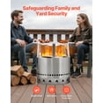 thumbnail image 6 of VEVOR Fire Pit Heat Deflector for Solo Stove Yukon, 27 inch Bonfire Round for Wood Burning Fire Pit, 304 Stainless Steel Heat Diffuser, Detachable Burner Cover Camping Accessories, 6 of 9