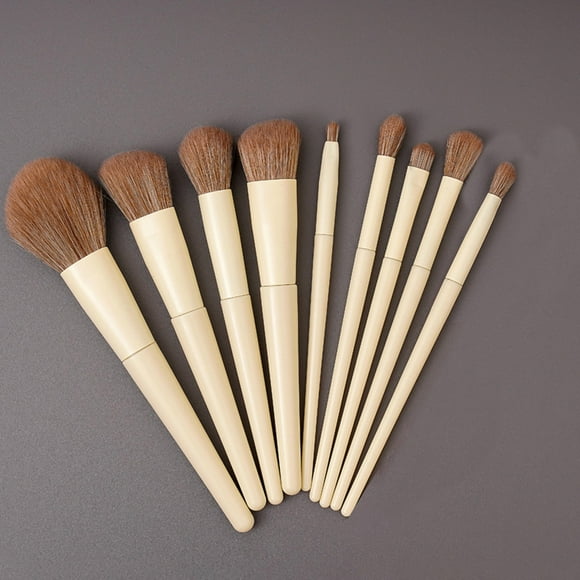 Xihbxyly Juego de Brochas de Maquillaje, Brocha de Pelo Suave para Ojos, Brocha para Polvos para Un Acabado Impecable, Brocha para Corrector para Una Cobertura Perfecta, Herramienta de Belleza Versát