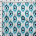thumbnail image 4 of oneOone Cotton Flex Turquoise Blue Fabric Asian Ikat Fabric For Sewing Printed Craft Fabric By The Yard 40 Inch Wide-7139, 4 of 4