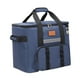 thumbnail image 3 of Bolsa más enfriador Bolsa térmica Reutilizable Zipe Versátil Lunch Box Lunch Tote para caminatas Trips de día de parque Almuerzo de trabajo Azul oscuro, 3 of 8