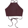 thumbnail image 1 of Tavik Womens Ryan Halter Swim Top, Purple, Small, 1 of 2
