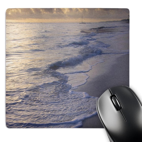 3dRose, Dominican Republic, Punta Cana, Bavaro, Tide-CA14 LEN0177 - Lisa S. Engelbrecht, Mouse Pad