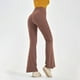thumbnail image 3 of MKLEKYY Leggings de cintura alta para mujer, calados, acampanados, para yoga y fitness, informales, modernos, para entrenamiento, 3 of 4