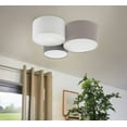 thumbnail image 5 of 203213A-Eglo Lighting-Ceiling Lights - 3-Light Ceiling Light - Taupe - White - And Grey Shades, 5 of 5
