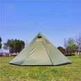 thumbnail image 7 of Tipi Hot Tent with Fire Retardant Stove  for Flue Pipes, 3~4 Person, Lightweight, Teepee Tents for Family Team Outdoor Backpacking Camping Hiking, 7 of 7
