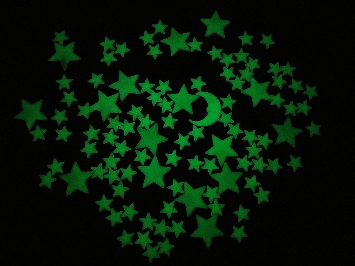 Ultra Glow in the Dark Stars; 200 Count w// Bonus Moon