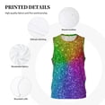thumbnail image 3 of Sikiie Colorful Glitter Basketball Jersey Reversible Men's Mesh Athletic Sports Shirts Training Practice S-4XL4X-Large, 3 of 6