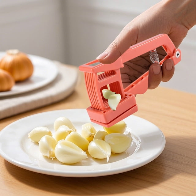 Garlic Press1 | Purpose Garlic Slicer And Manual Slicing Device For And Slicing Garlic For Kitchen Use | Mini Garlic Slicer -Functional Slicer with - Handle Garlic Grinder Handheld Garlic Squeezer