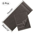 thumbnail image 7 of PiccoCasa 6PCS Cotton Soft Hand Towels Set for Bathroom 13" x 29" Coffee Color, 7 of 7