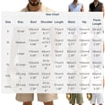 thumbnail image 3 of HBGVBA Mens Shorts Set Sleeveless Button Collared Shirt Tank Top Elastic Waist Casual Outfit Set, 3 of 5