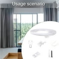 thumbnail image 5 of SIEYIO Bendable 5/10/20M Curtain Track Kits with Smooth Glides Rollers and Ceiling Fixtures White Curtain Rails Accessories Set, 5 of 9