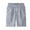 Grey, variant on Men's Loose Fit Casual Summer Shorts, Breathable Cotton Above-Knee Elastic Waist with Pockets, Pure Color, Multiple Sizes