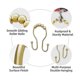 thumbnail image 5 of 12 Pcs Shower Curtain Hooks, Shower Curtain Rings Rust Proof Balanced Glide Double Shower Curtain H, 5 of 5