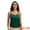 Dark Green, variant on Women's V Neck Wide Strap Loose Fit Camisoles M White Y2