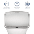 thumbnail image 4 of Nine Stars Automatic Trash Can, 13 Gallon Stainless Steel, Motion Sensor Hands-free Soft-close Lid Garbage Bin, Silver, 4 of 7