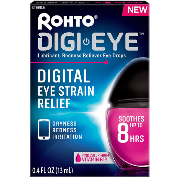 Rohto DigiEye, Digital Eye Strain Relief Drops, 0.4 oz