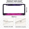 thumbnail image 4 of GZHJMY Purple Mandala Galaxy License Plate Frames for Women Men 2 Pcs Personalized Car License Plate Holder with Screw Caps, Elliptical Hole Decorative, 4 of 7