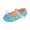 Blue, variant on FAOWME Child Girls Wedding Shoes Flower Child Shoes Sequins Fine Glitter Bow Girl Princess Shoes Purple 9-9.5 Years