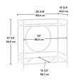 thumbnail image 4 of Sauder La Collection International Lux Desserte bar en Finition Silver, 4 of 8
