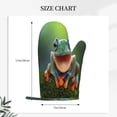 thumbnail image 2 of Hirioo Tree Frog for Silicone Oven Mitts for BBQ, Baking, Cooking, Set of 2, Heat Resistant 260℃, Non-Slip Kitchen Essentials, 2 of 6